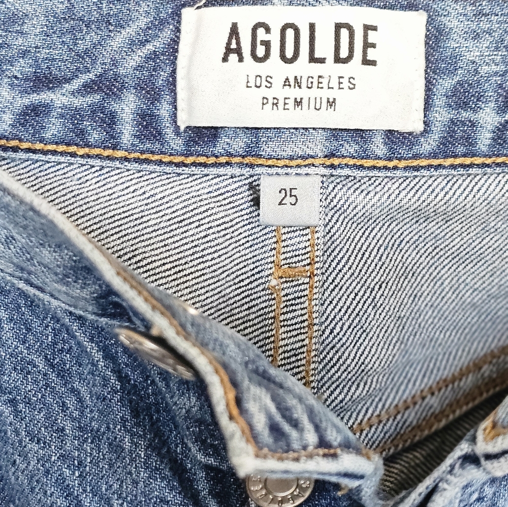 Agolde Riley High Rise Straight Crop Jeans - Picture 8 of 11